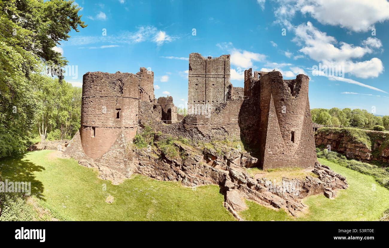 Castello di Goodrich Foto Stock