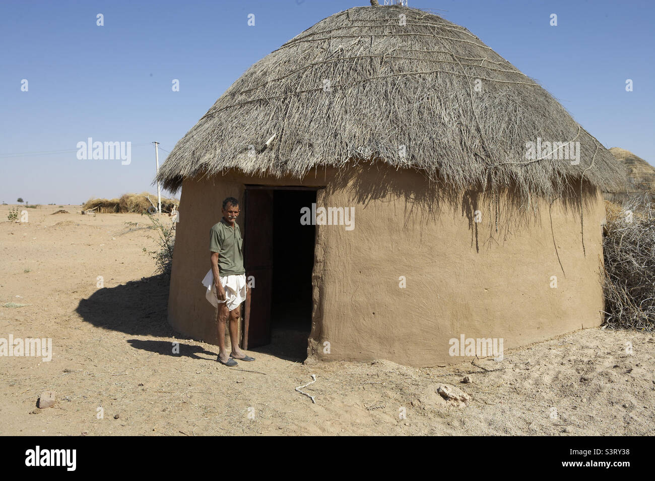 Rajasthan Desert House - Immagine stock catturata con smartphone