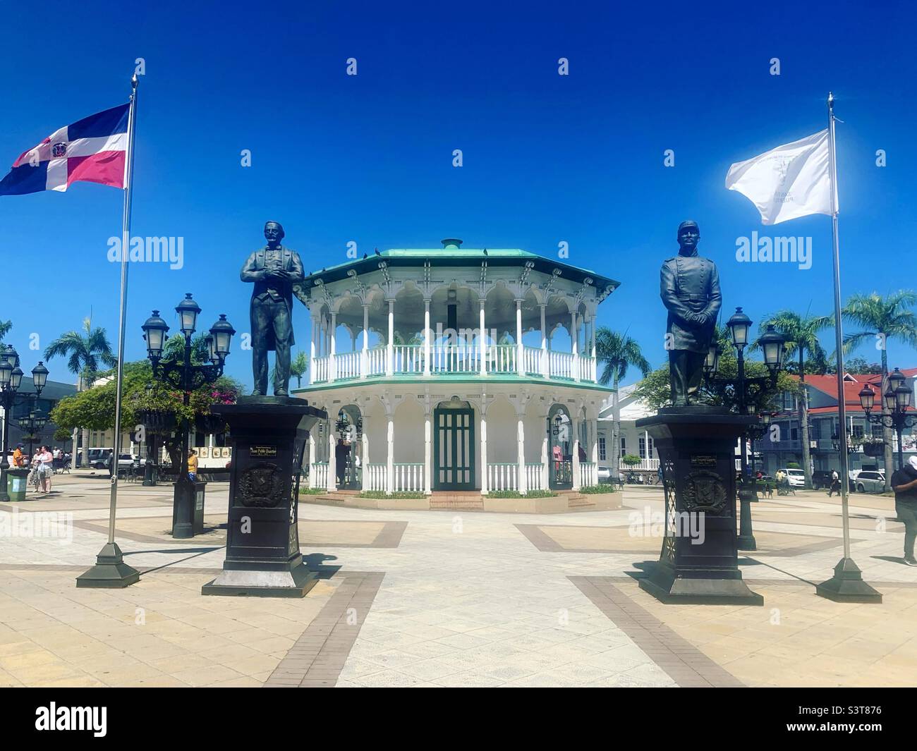 Marzo 2022, Central Park, Puerto Plata, Repubblica Dominicana Foto Stock