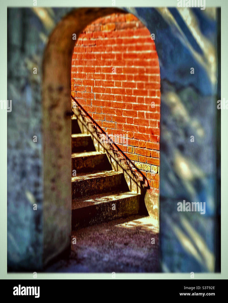 Porta e gradini - Immagine stock catturata con smartphone