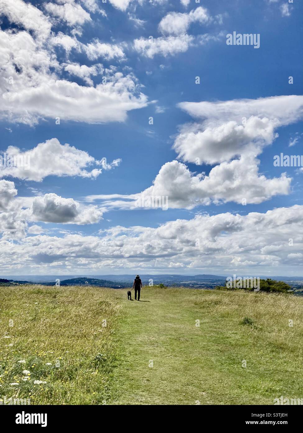 Crickley Hill Country Park - Immagine stock catturata con smartphone