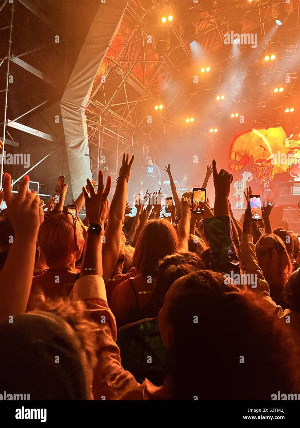 Il Festival di musica folla - Immagine stock catturata con smartphone