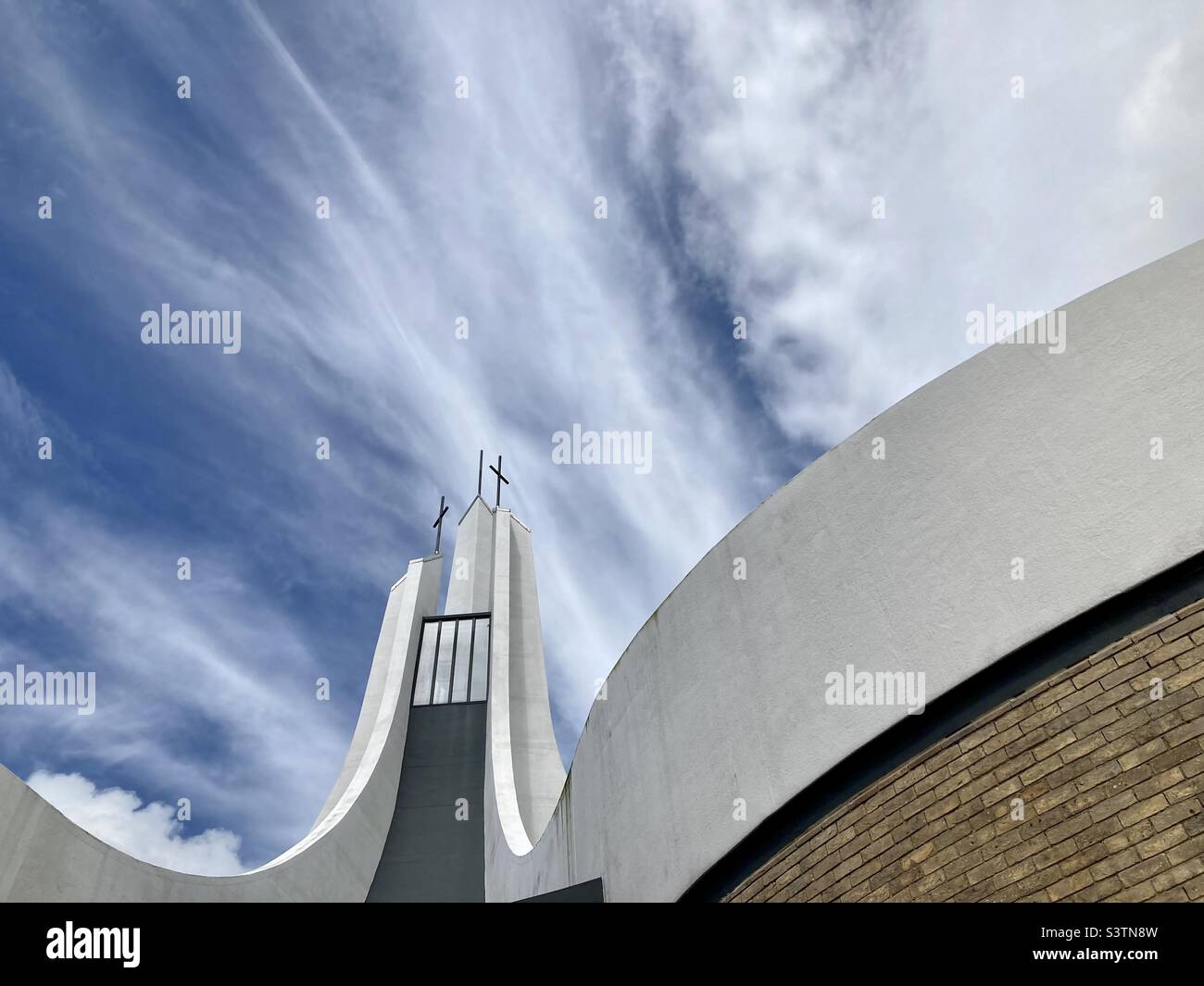 Chaplaincy Building, Lancaster University, Inghilterra - Immagine stock catturata con smartphone