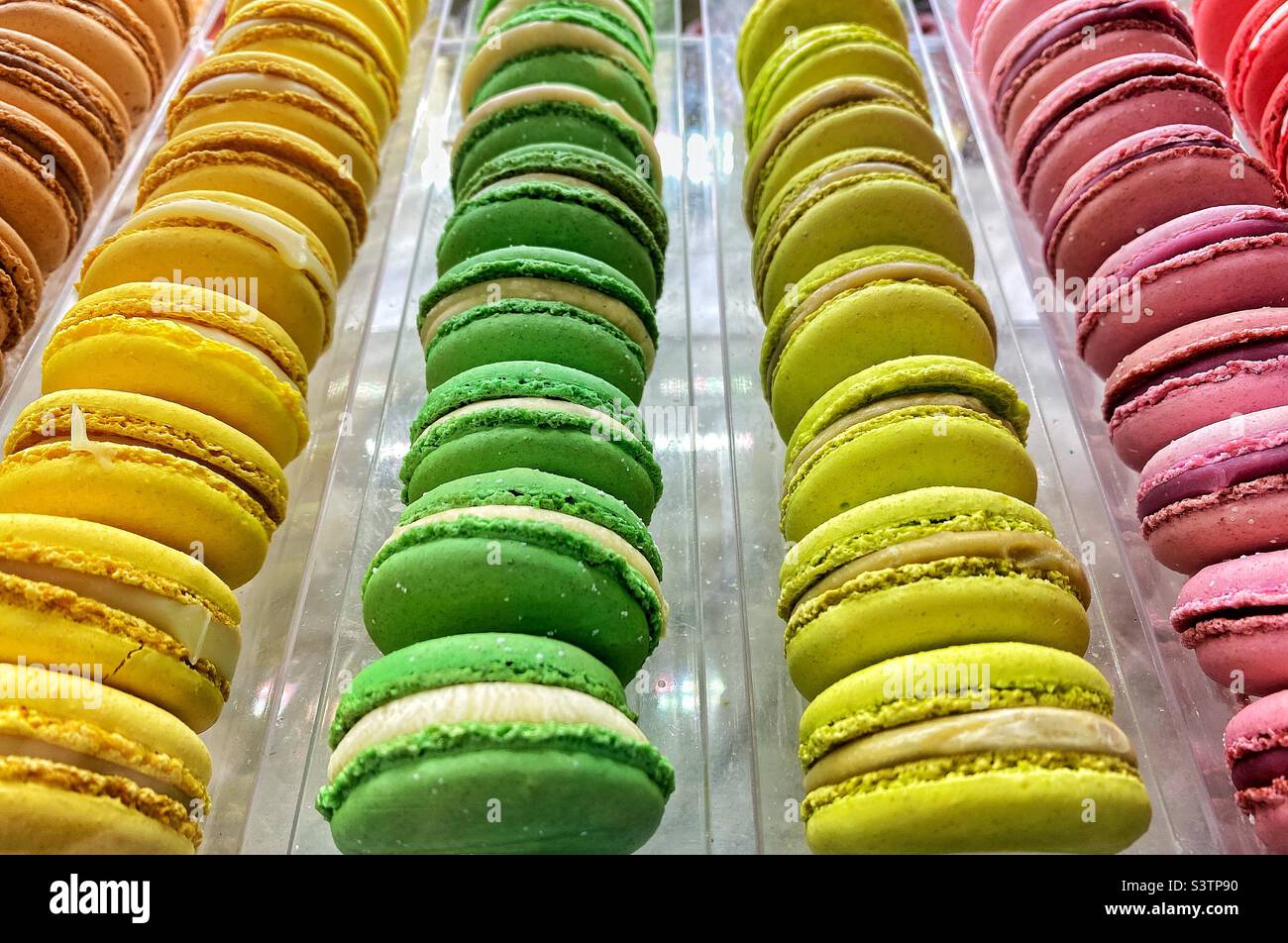 Macarons francesi Foto Stock