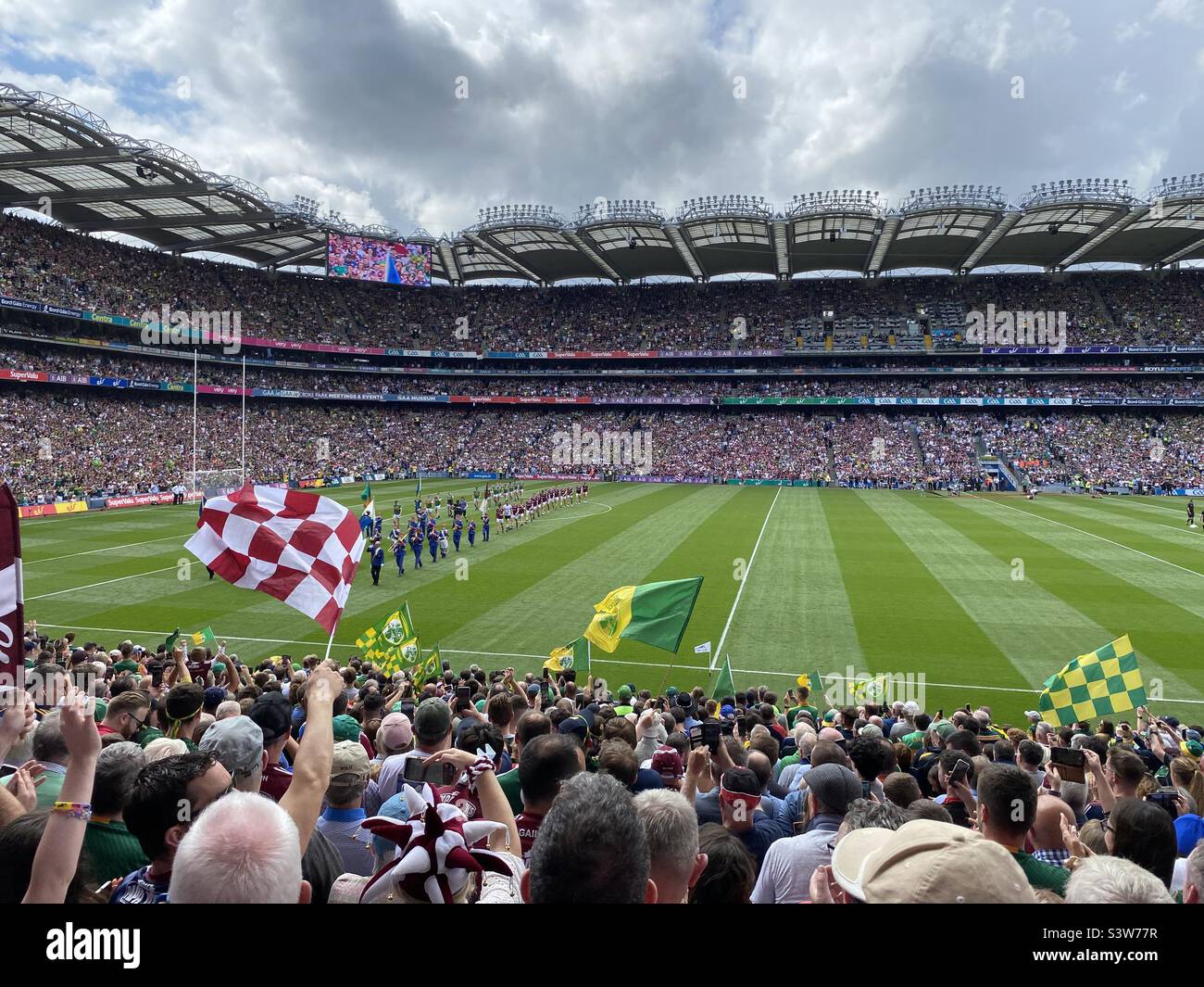 All-Ireland finale di calcio gaelico tra Galway e Kerry a Croke Park, Dublino, 2022 luglio Foto Stock