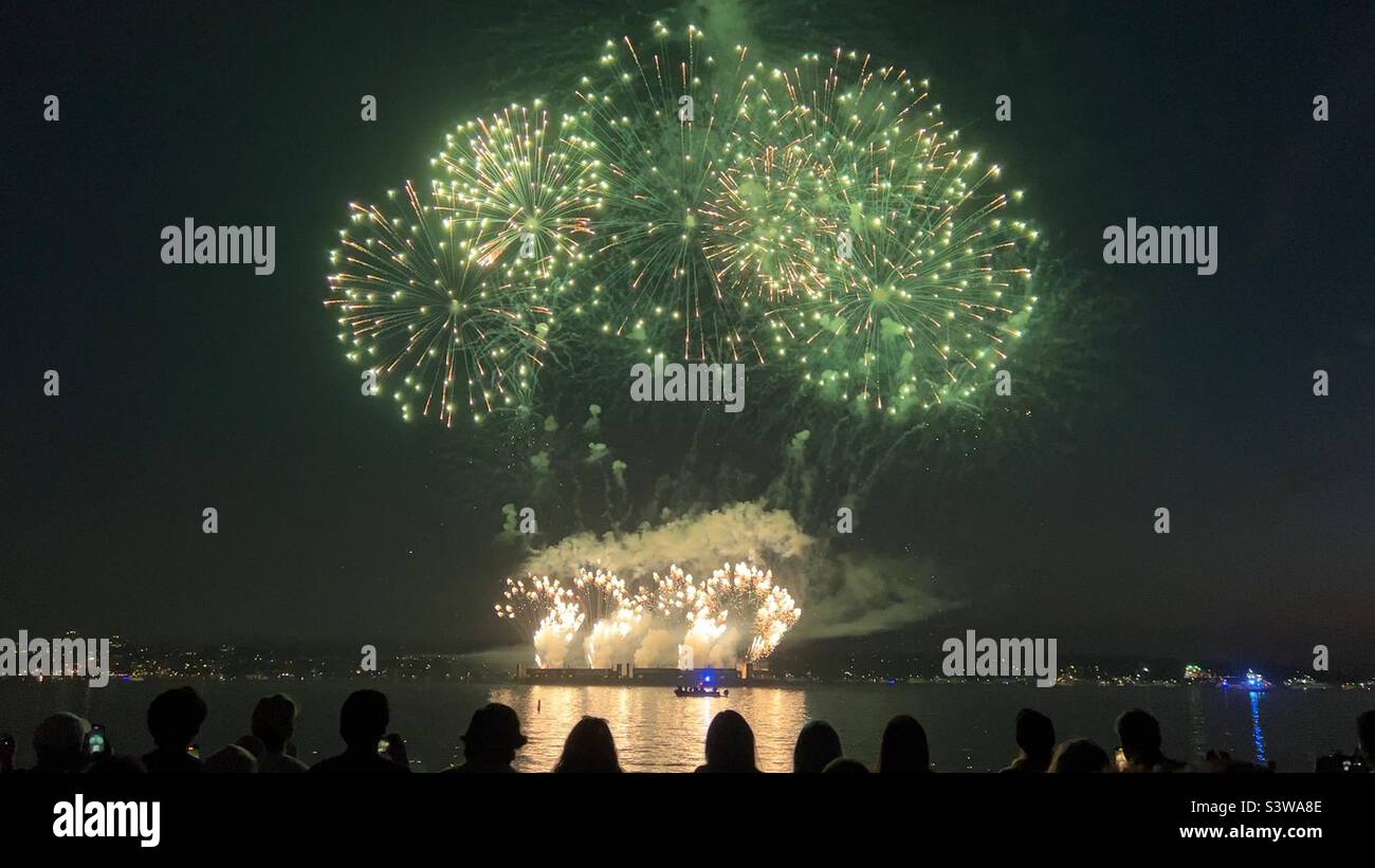 Festival delle luci fuochi d'artificio Foto Stock