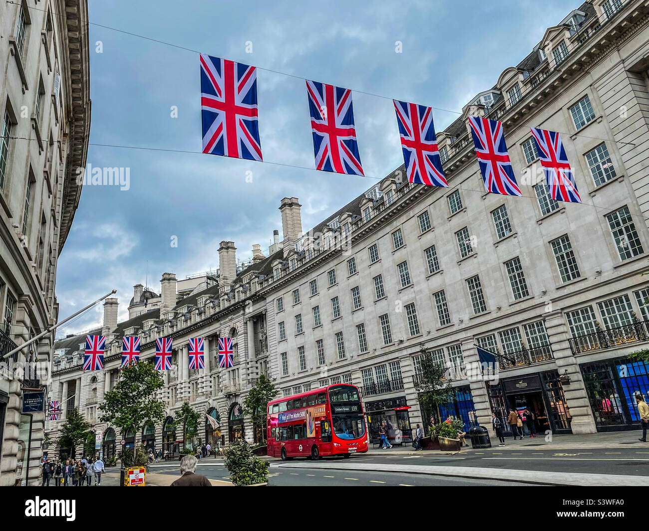 Regent Street, giubileo regine Foto Stock