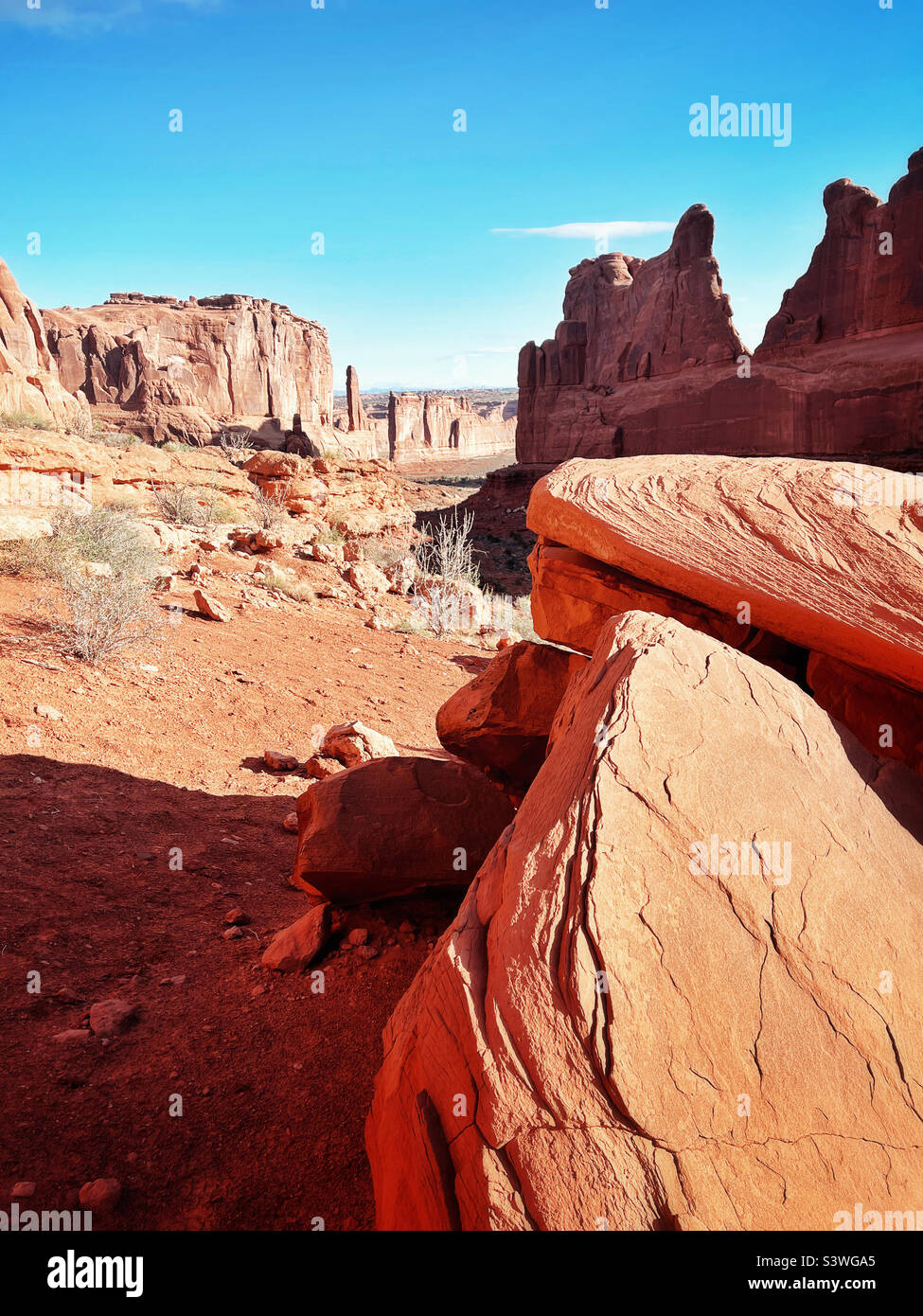 Rocce rosse dello Utah Foto Stock