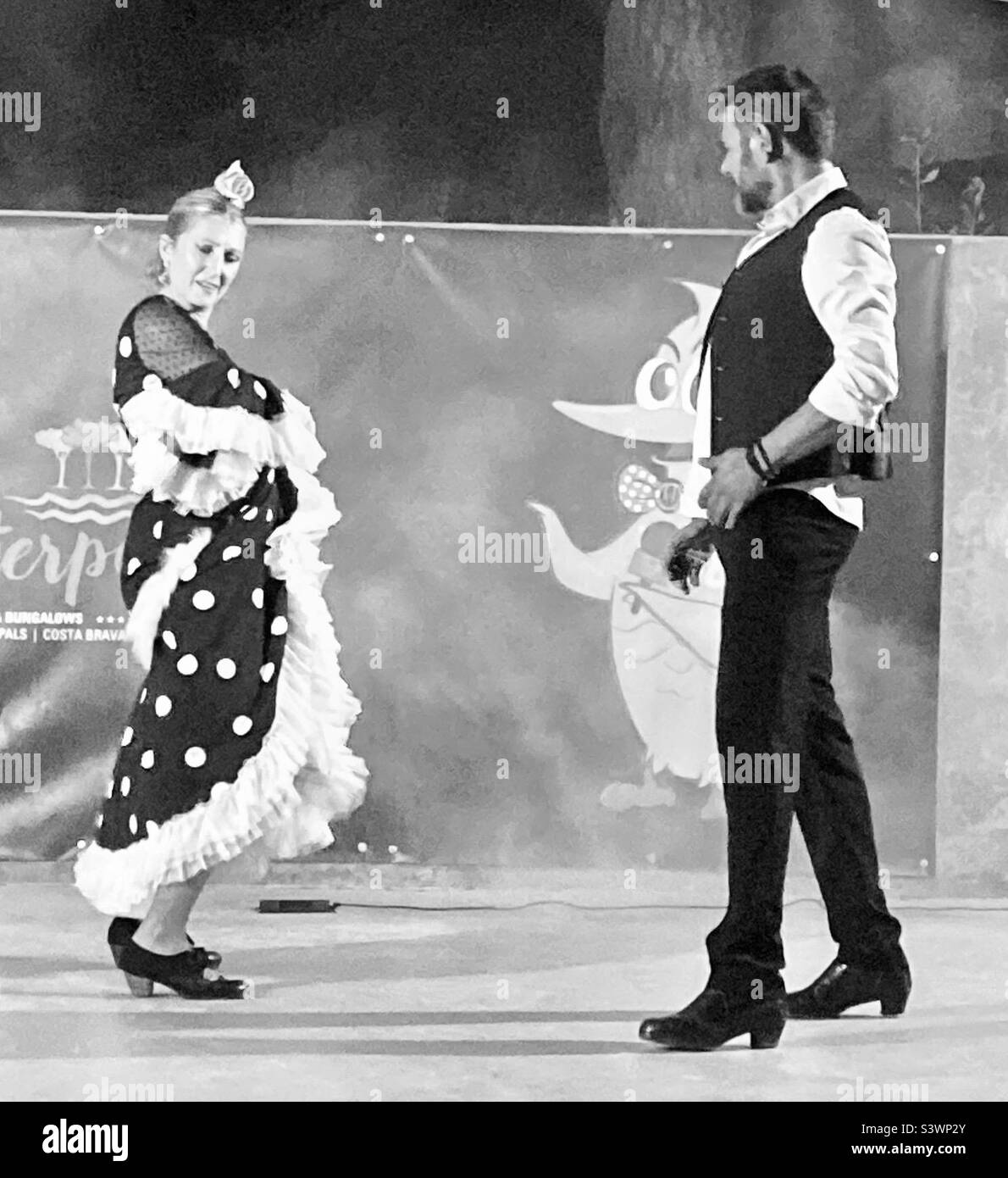 Ballerini di flamenco in Spagna sul palco Foto Stock