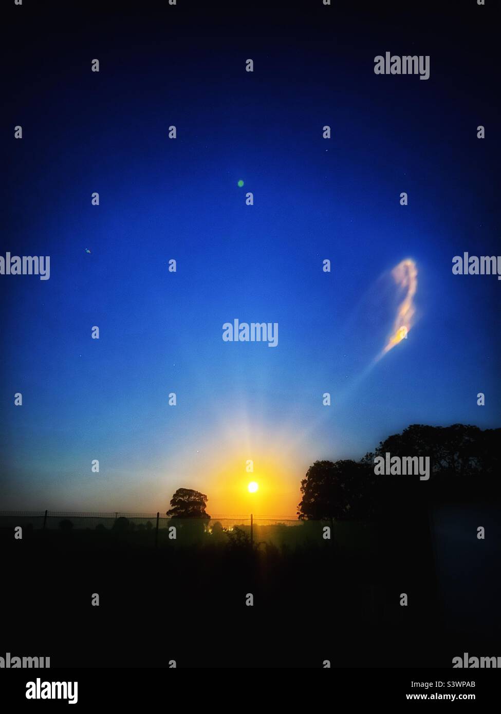 Luce della luna magica Foto Stock