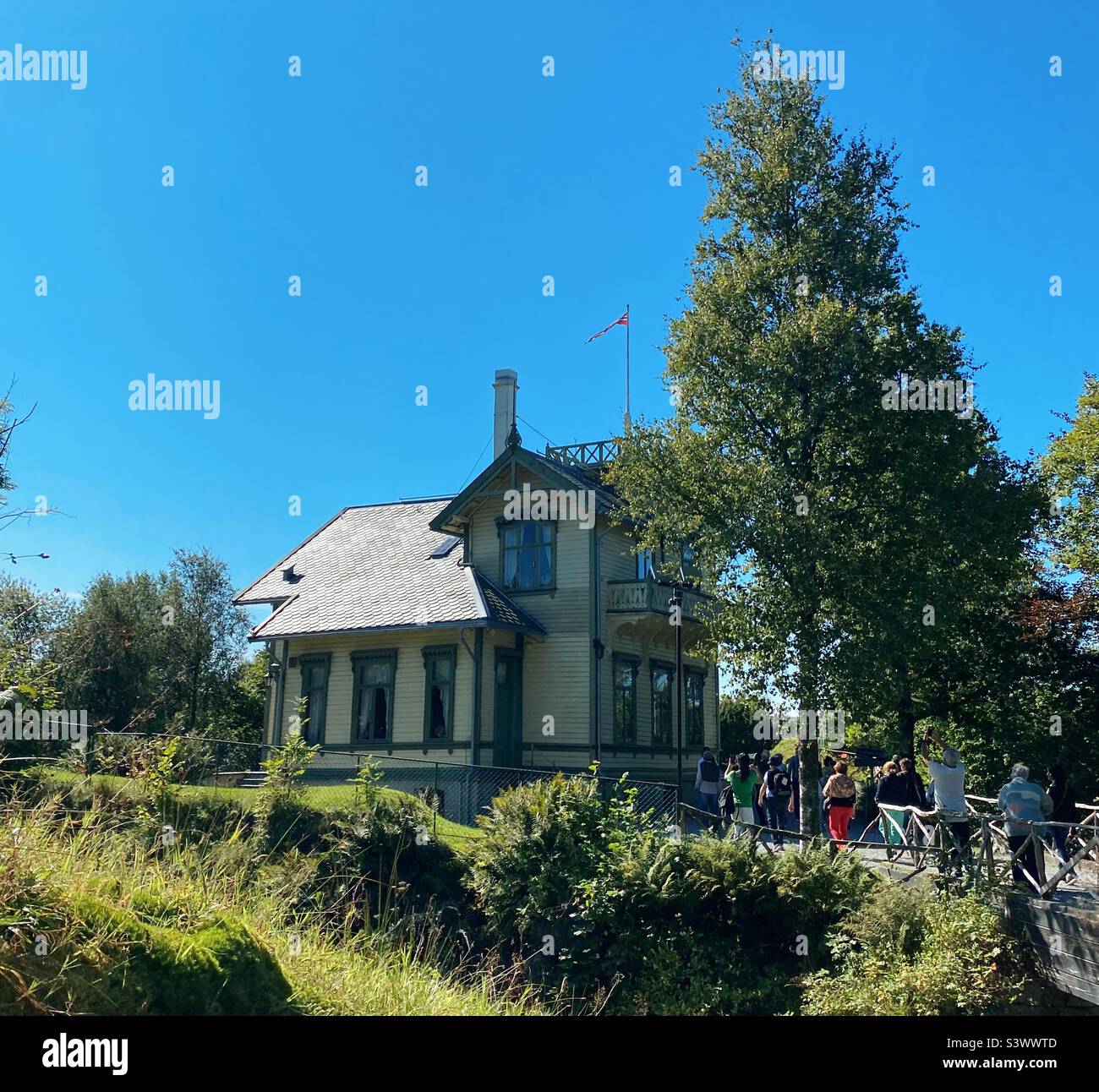Troldhaugen, casa del famoso compositore Edvard Grieg, a Bergen, Norvegia Foto Stock