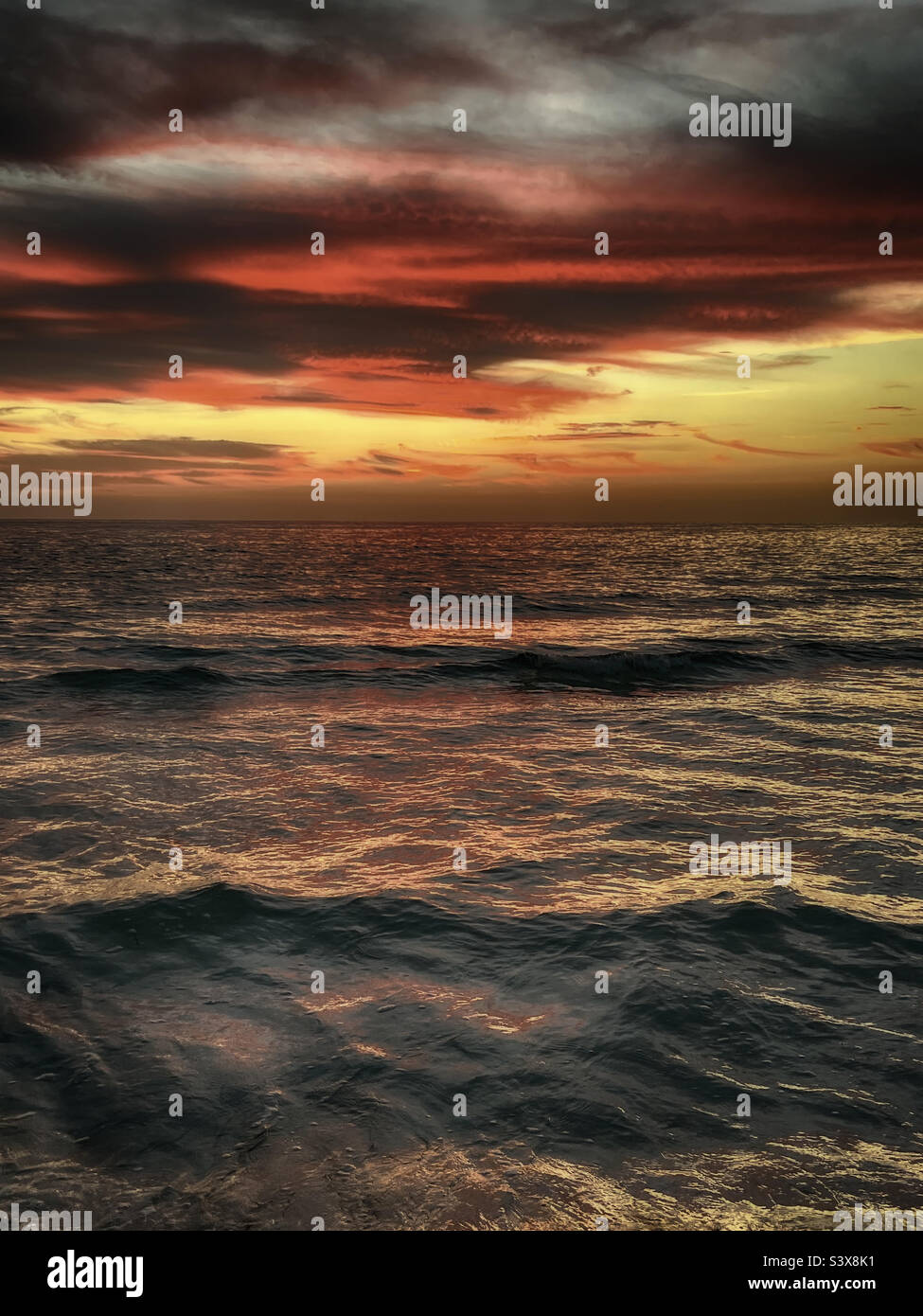 Tramonto sul Golfo del Messico, St. Pete Beach, Florida Foto Stock