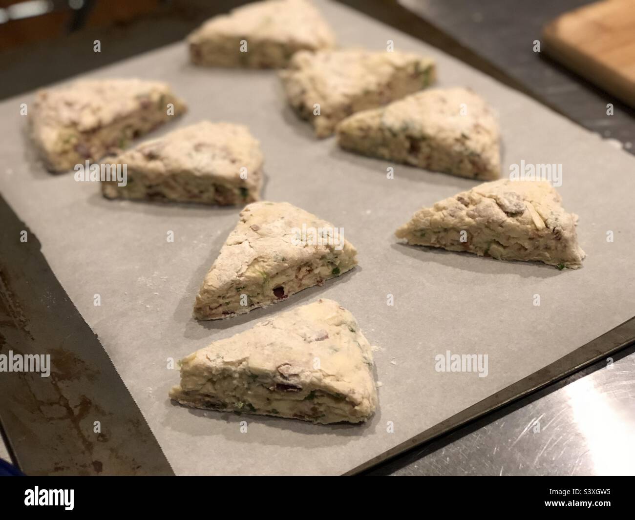 Focaccine di cottura - Immagine stock catturata con smartphone