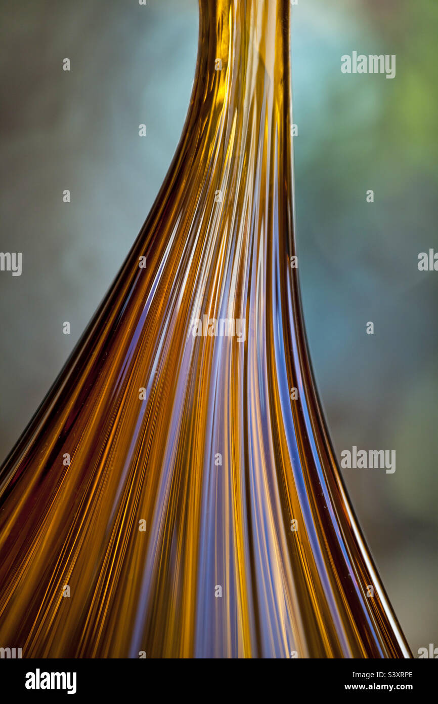 Primo piano in vaso di vetro, astrazione creativa - Immagine stock catturata con smartphone