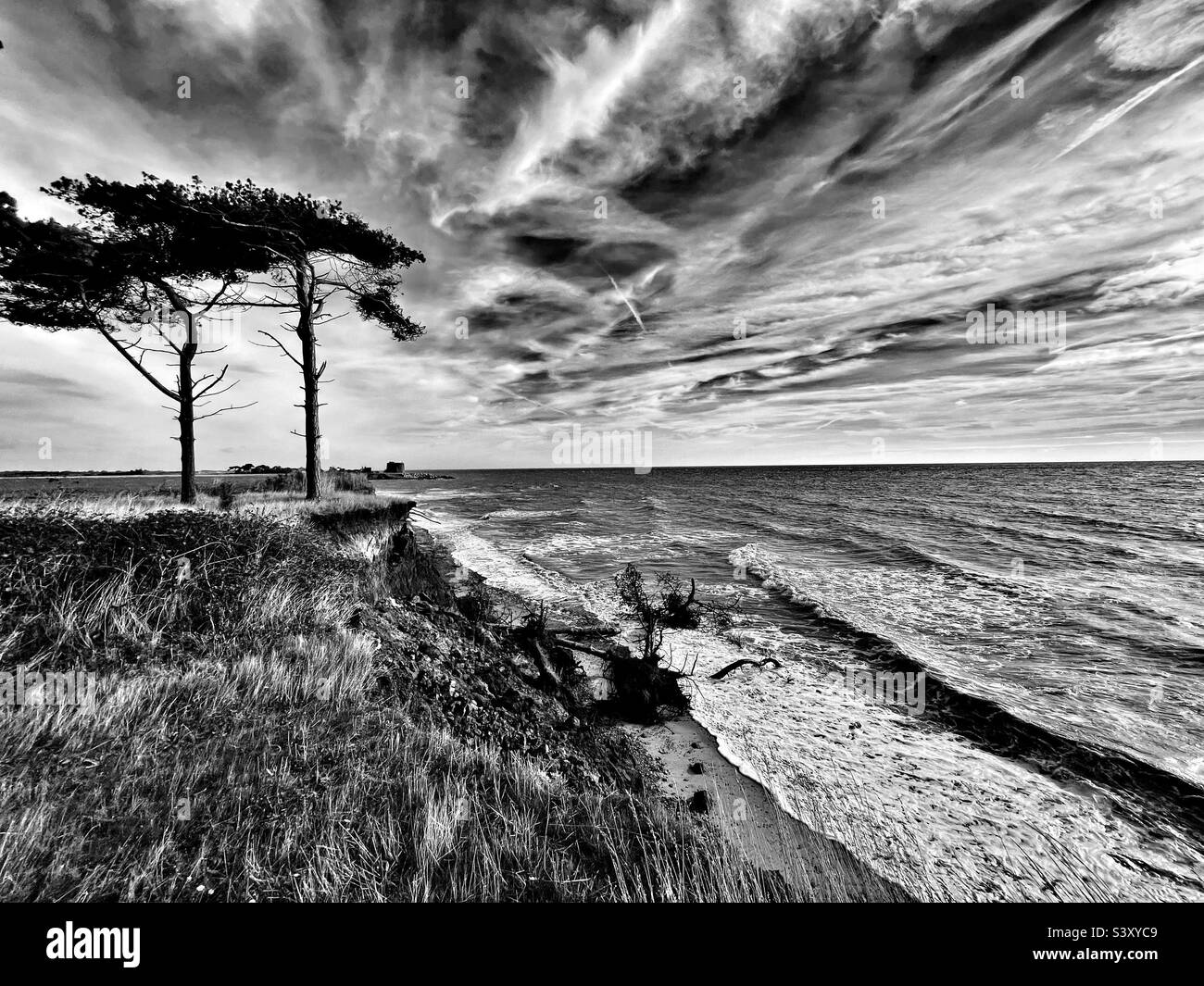 Suffolk costa Inghilterra - Immagine stock catturata con smartphone