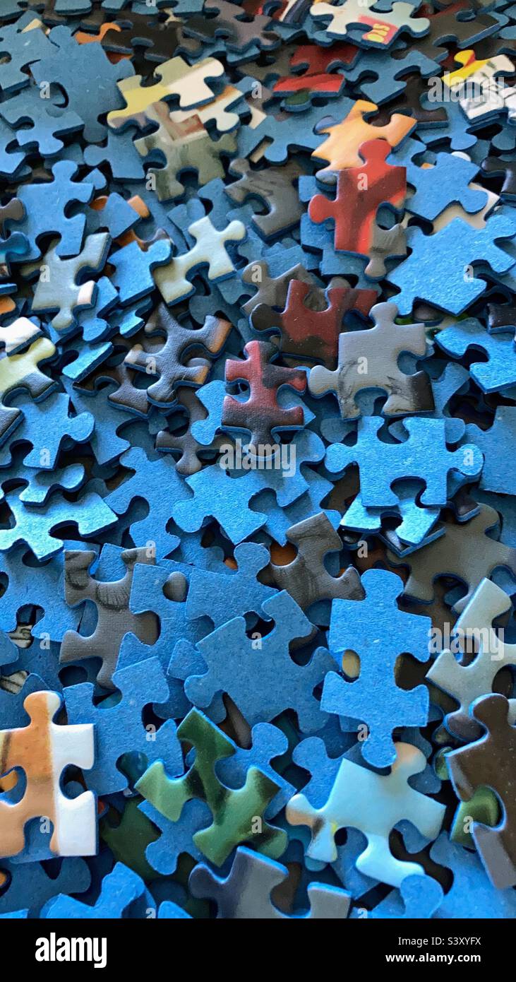 Puzzle di pezzi Foto Stock