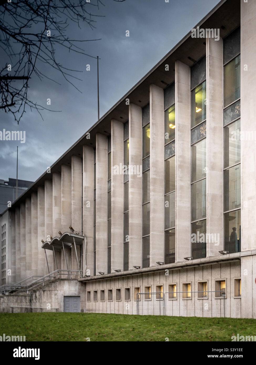Campo della corona di Manchester. Lucy Letby processo - Immagine stock catturata con smartphone