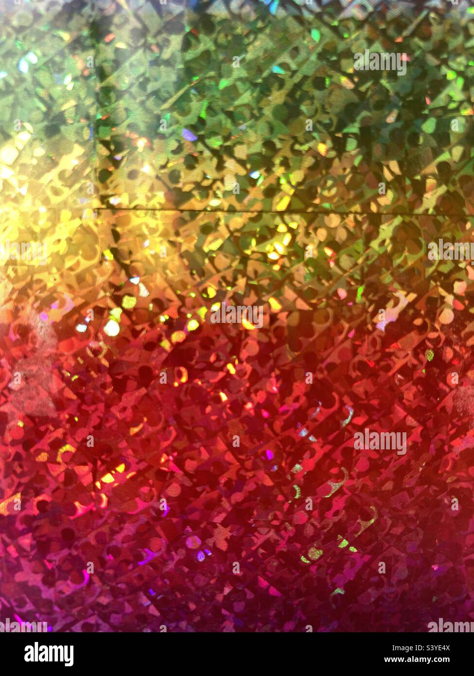 Una superficie colorata glittery closeup - Immagine stock catturata con smartphone