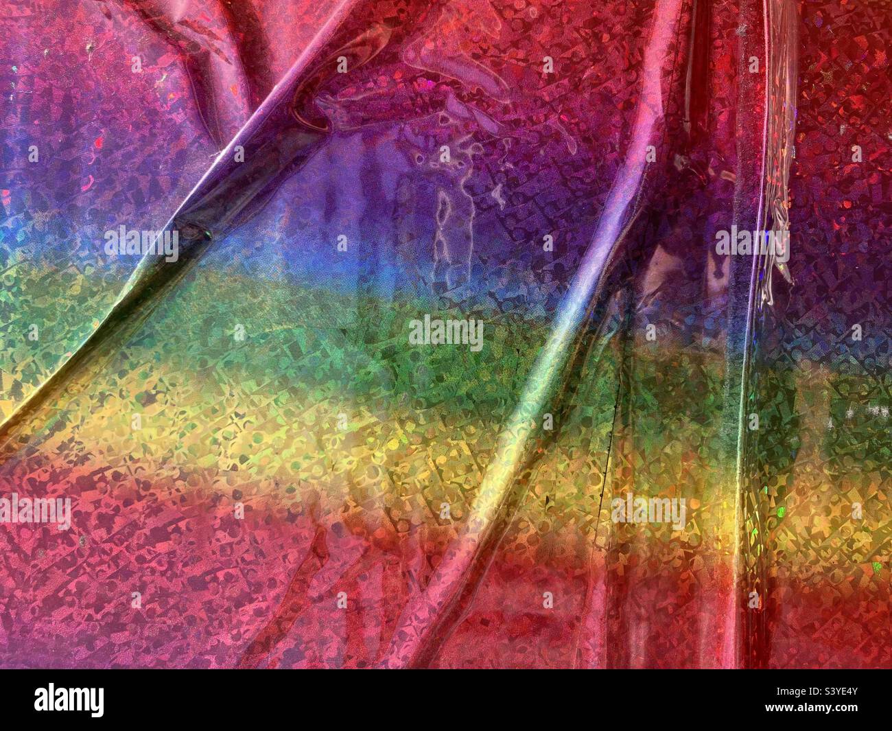Una superficie colorata glittery closeup - Immagine stock catturata con smartphone