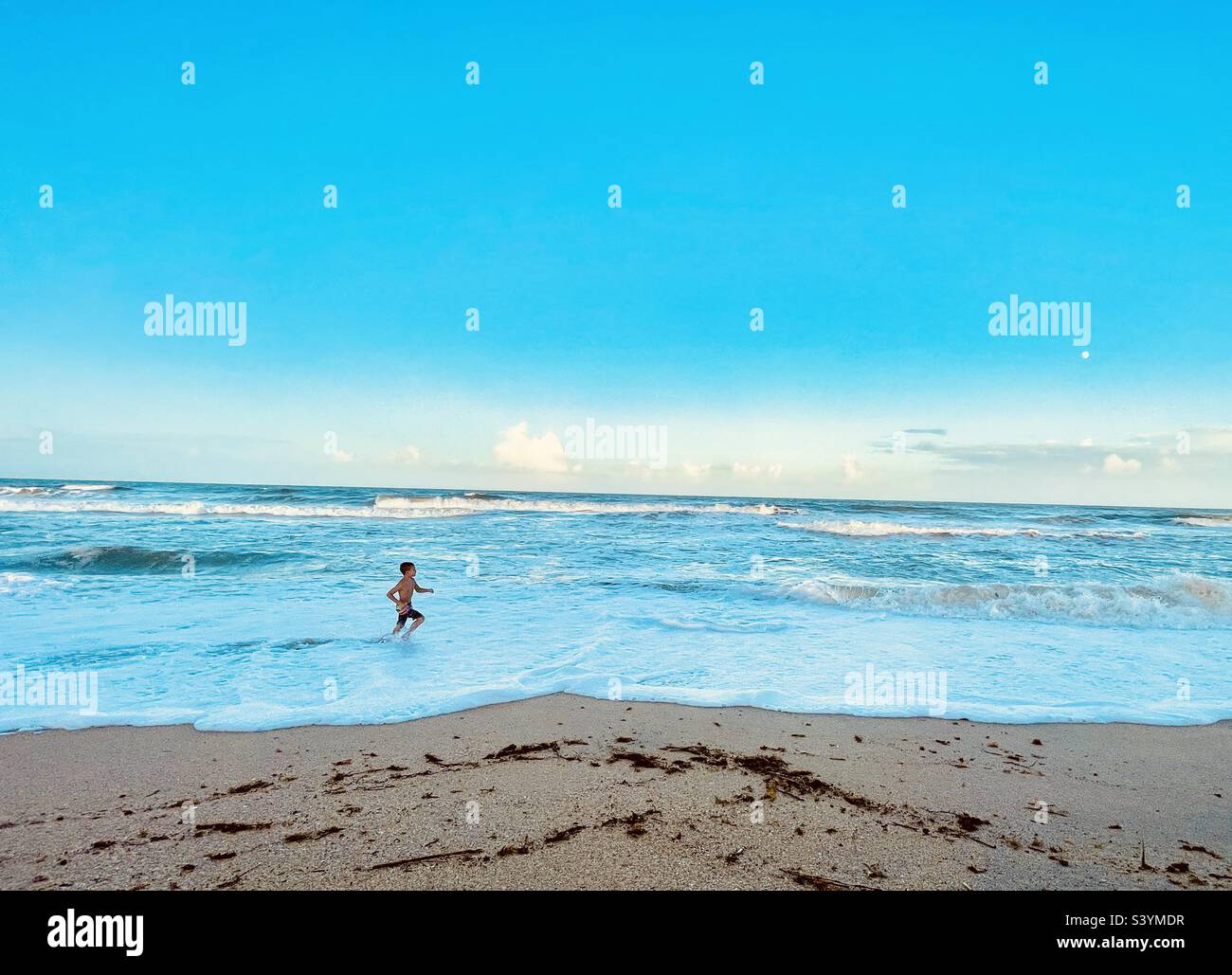 Una giornata in spiaggia Foto Stock