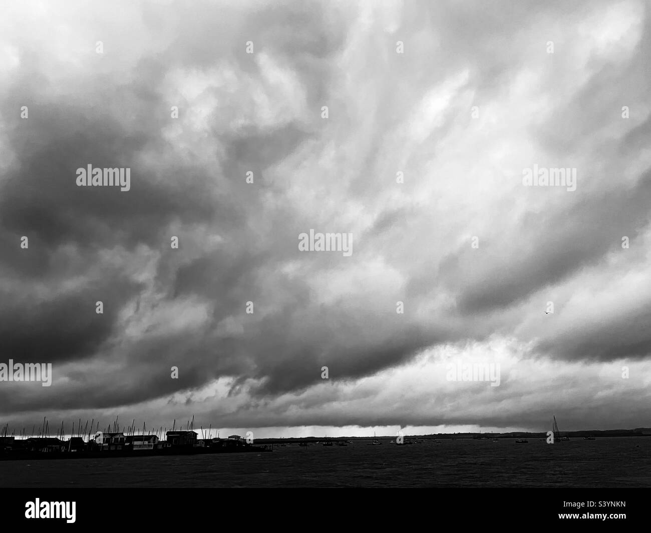 Felixstowe Ferry Suffolk in Inghilterra - Immagine stock catturata con smartphone
