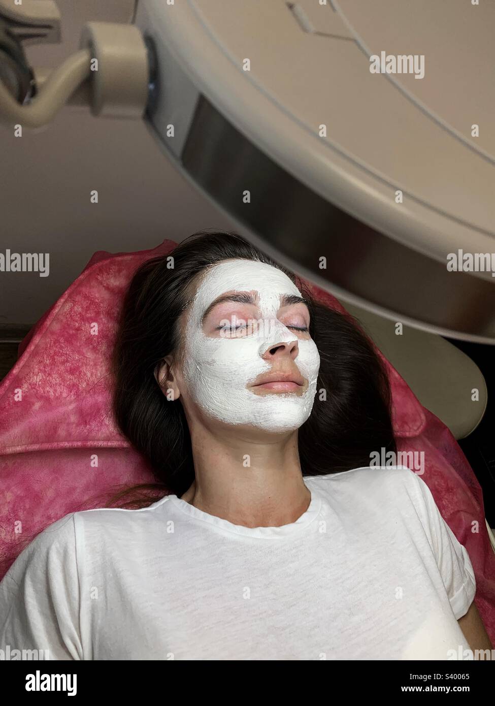 Procedure del salone di bellezza - Immagine stock catturata con smartphone