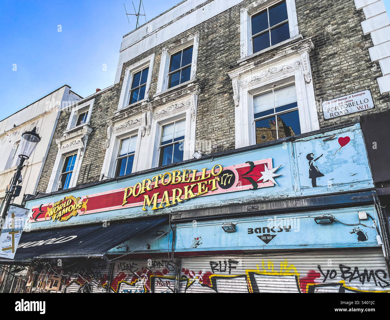 Portobello Road, Londra Foto Stock