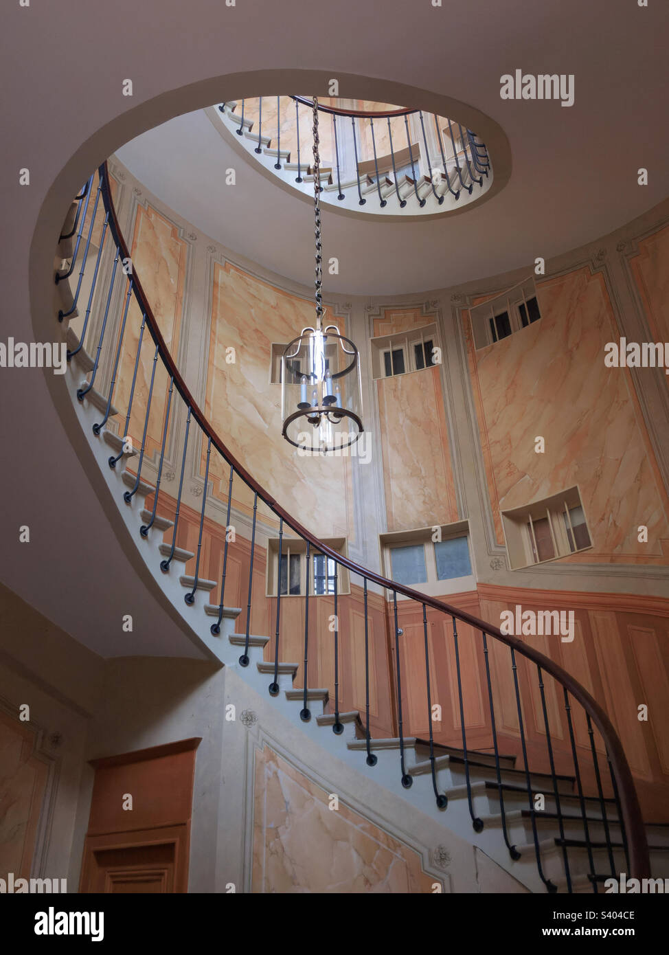 L’escier de Vidocq (scalinata Vidocq), Galerie Vivienne, Parigi, Francia Foto Stock