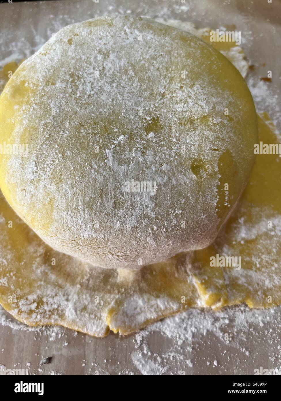 Torta di Natale marzapane Foto Stock