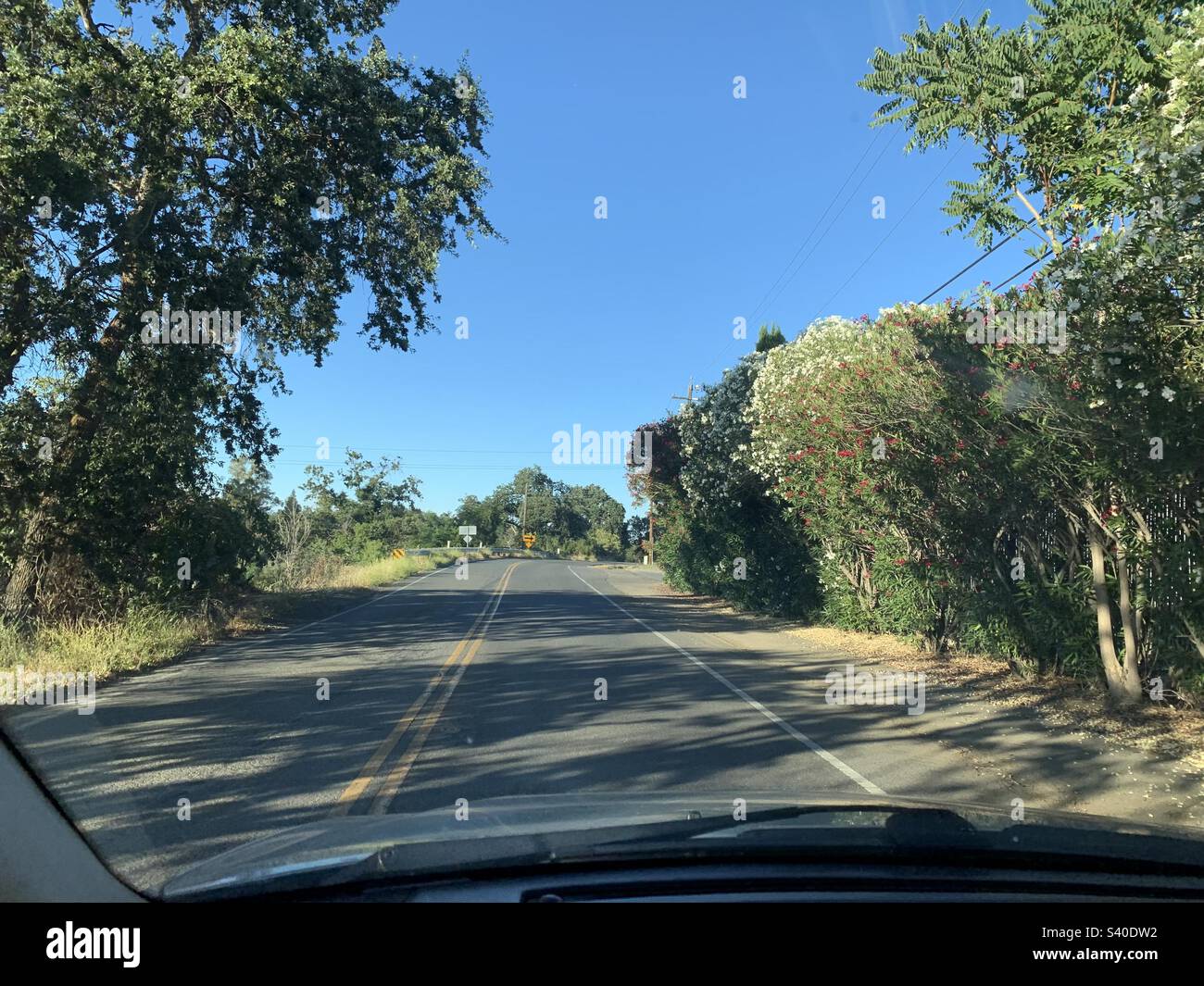 Giugno 2022, in auto da Winters, Yolo County, California, Stati Uniti Foto Stock