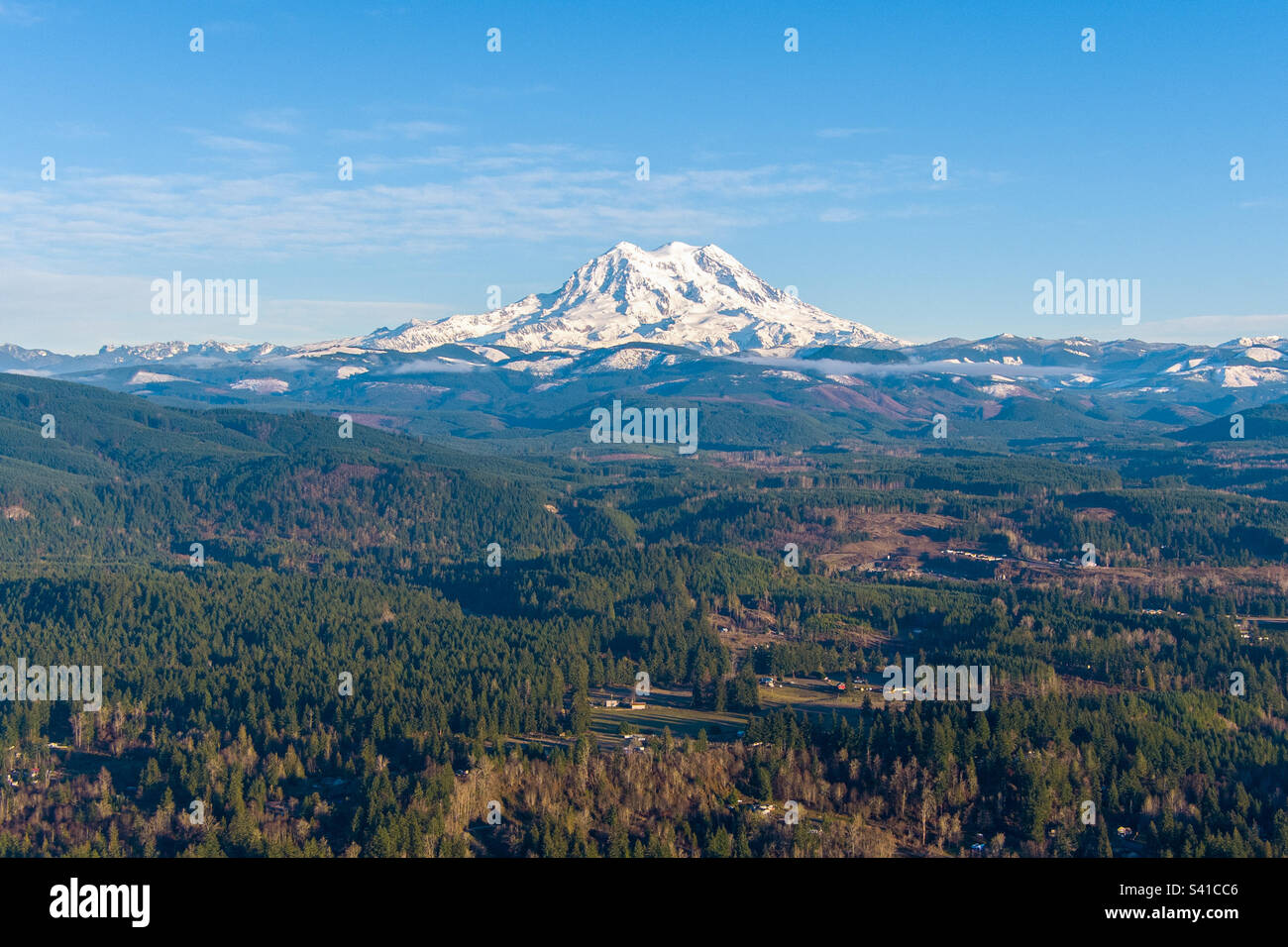 Il monte Rainier nello stato di Washington Foto Stock