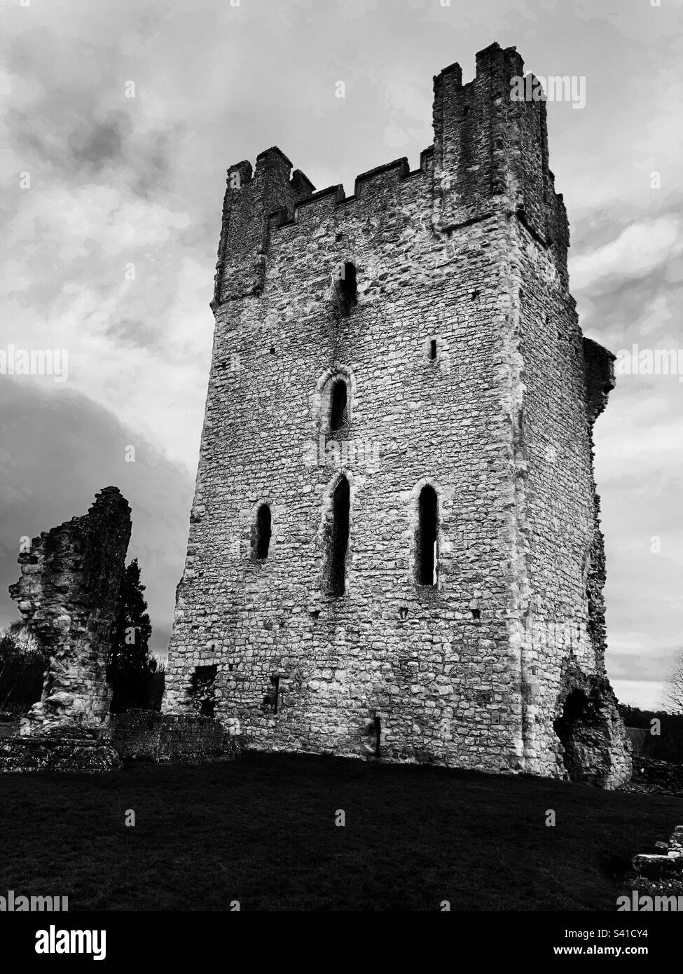 Il castello di Helmsley North Yorkshire Foto Stock
