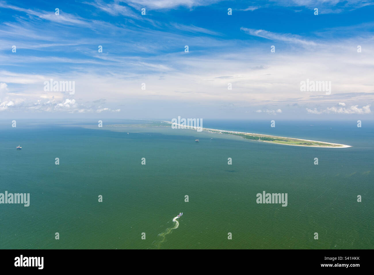 Fort Morgan, Alabama nel mese di giugno - Immagine stock catturata con smartphone