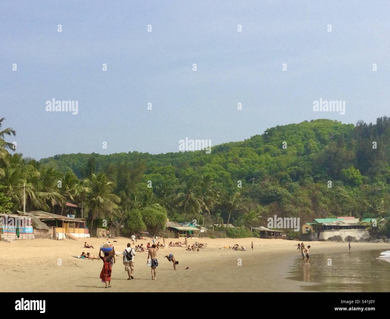OM Beach, Gokarna, Karnataka, India Foto Stock
