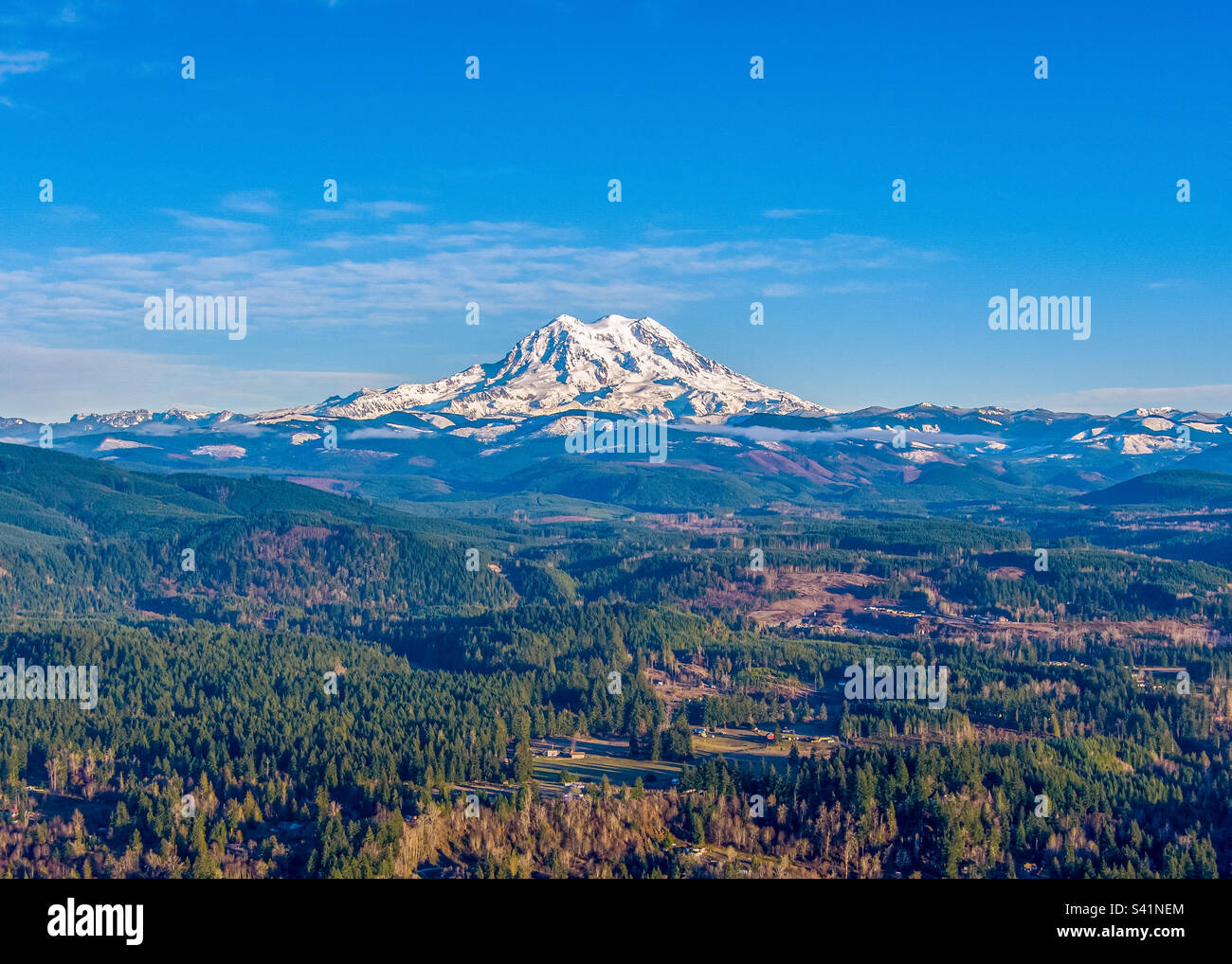 Monte Rainier dello Stato di Washington Foto Stock