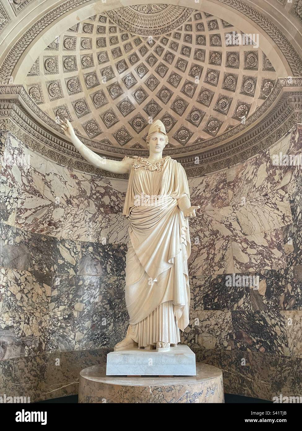 Statua di Athena - Museo del Louvre Foto Stock