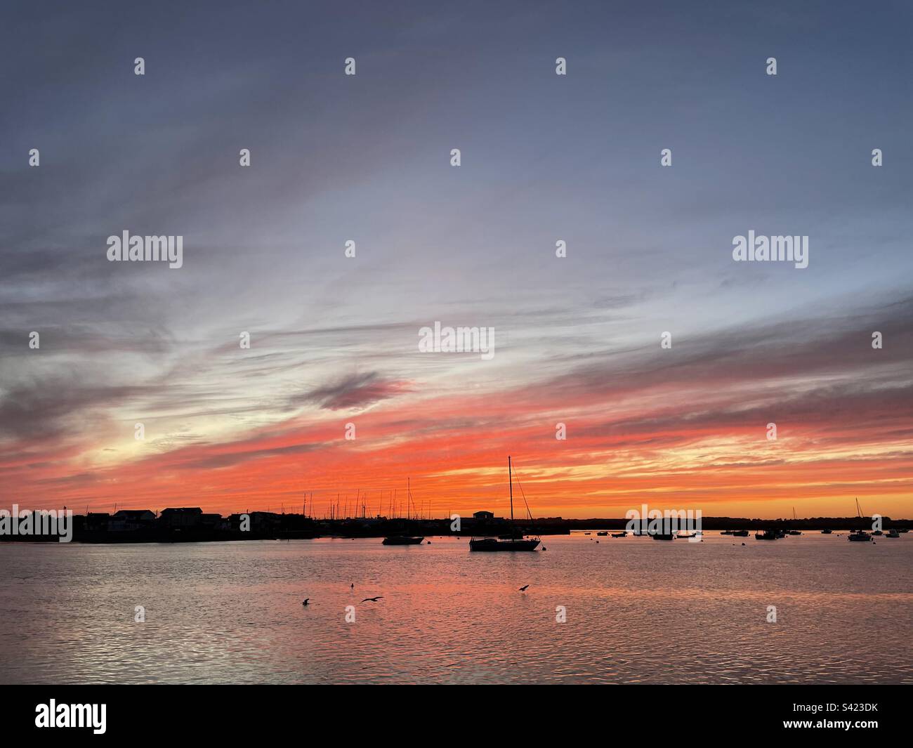 Fiume Deben Felixstowe Ferry Suffolk Foto Stock