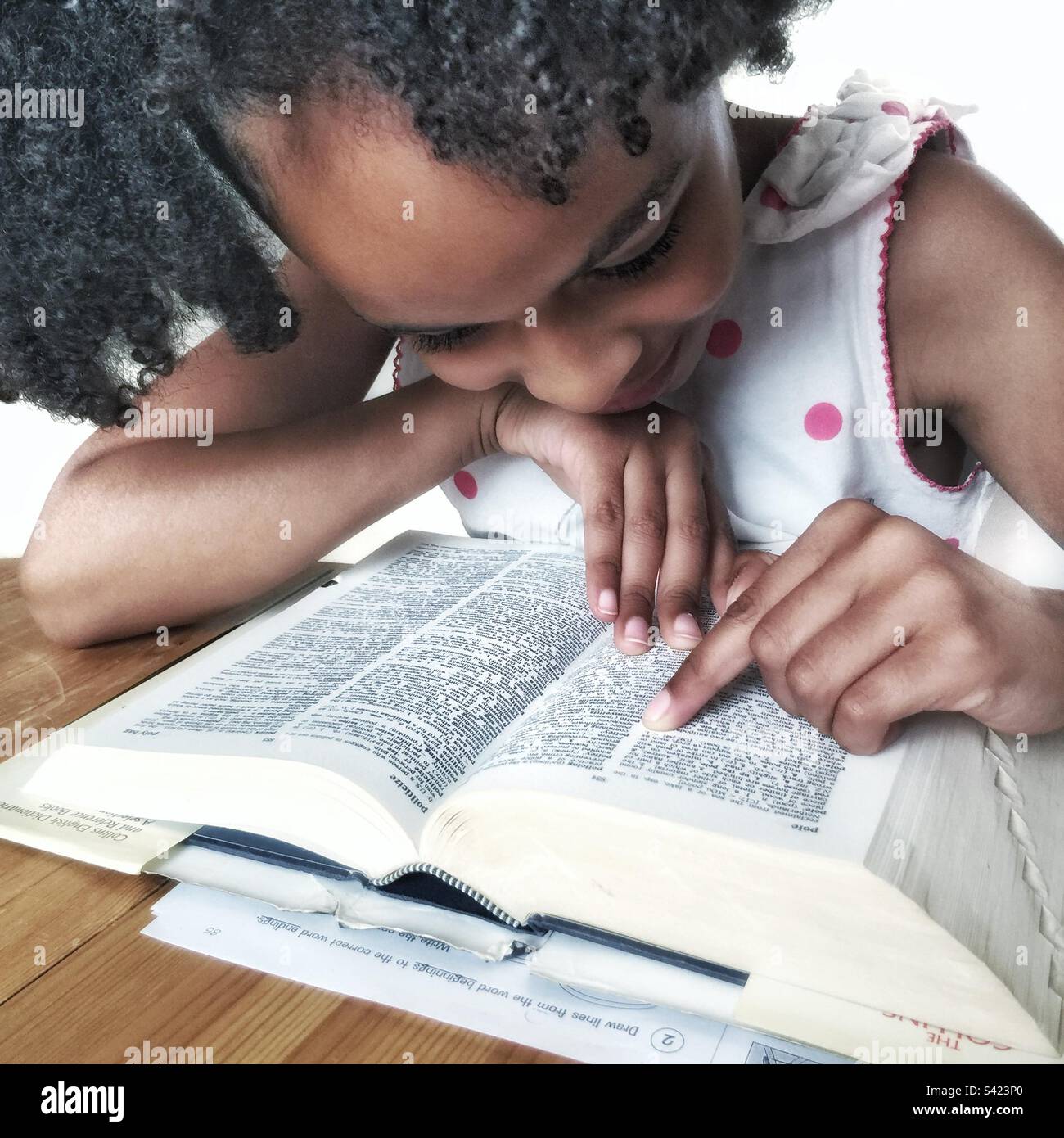 Studio a casa. Foto Stock