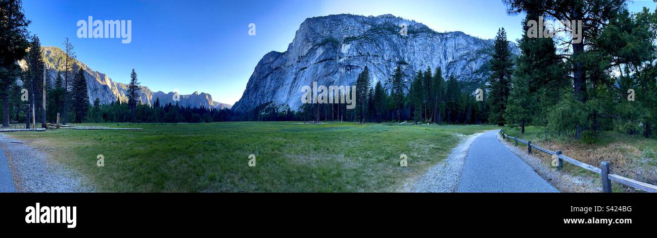 Strade di campagna, yosemite Foto Stock