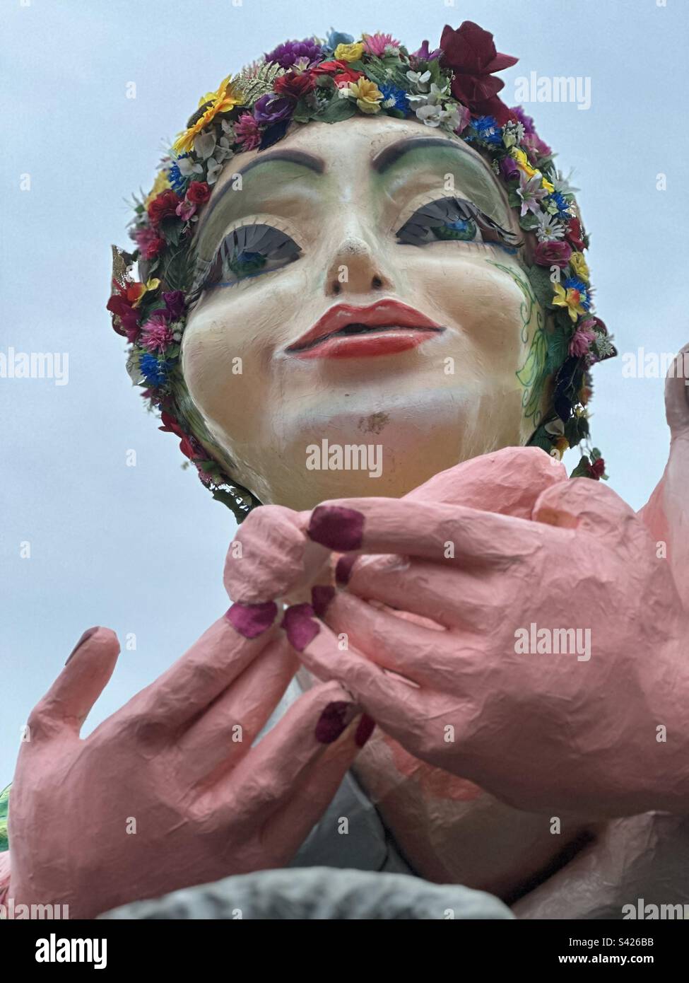 Carta marche femmina, carnevale arte particolare - Immagine stock catturata con smartphone