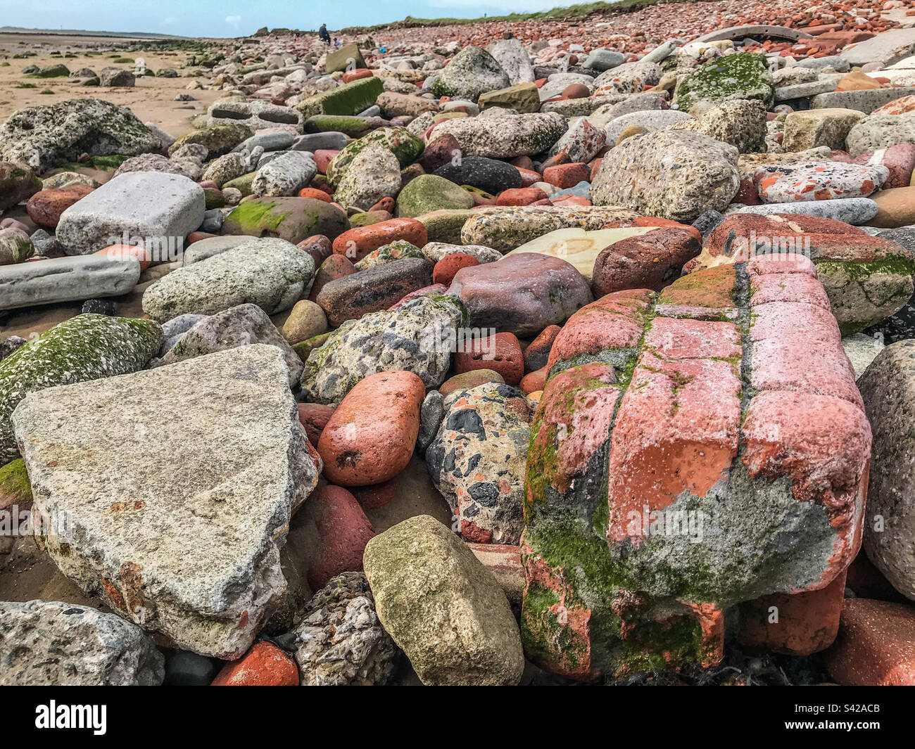 Blitz spiaggia, Crosby Foto Stock