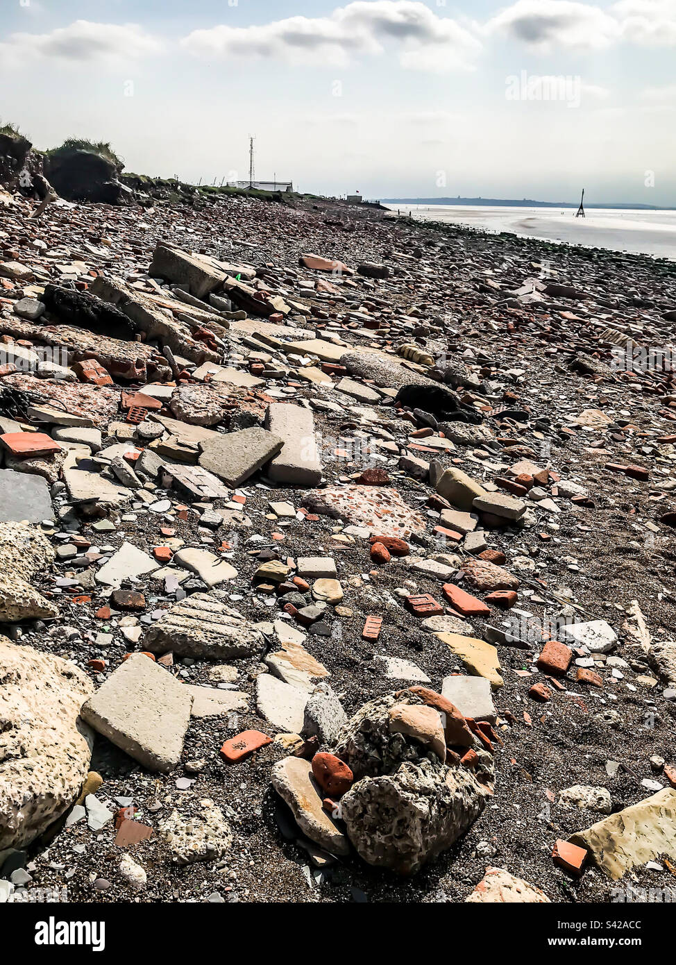 Blitz spiaggia, Crosby Foto Stock