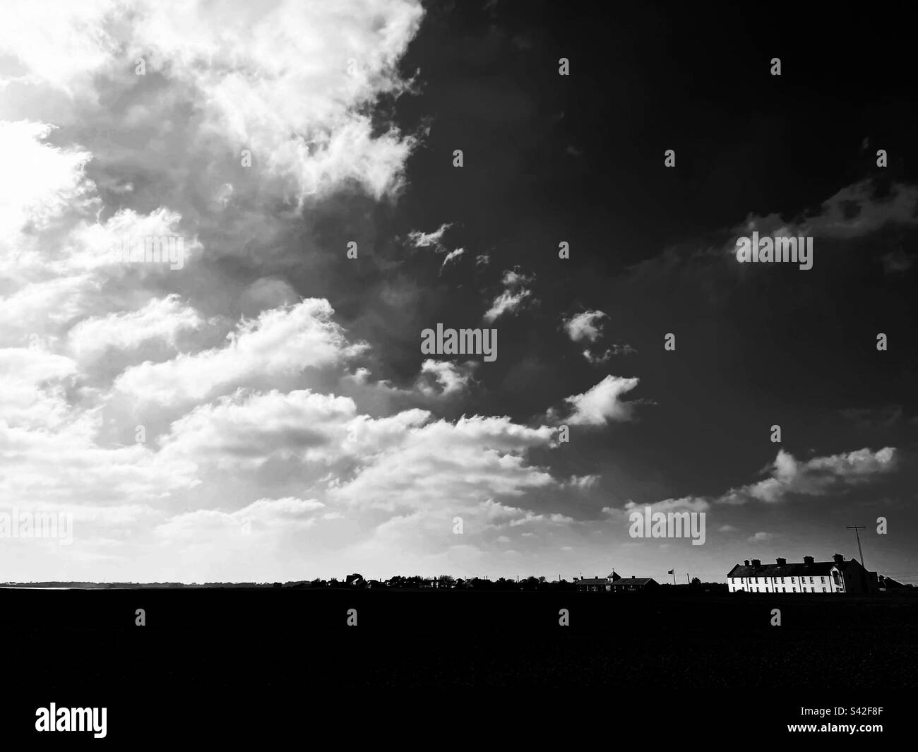 Strada di ciottoli Suffolk in Inghilterra - Immagine stock catturata con smartphone