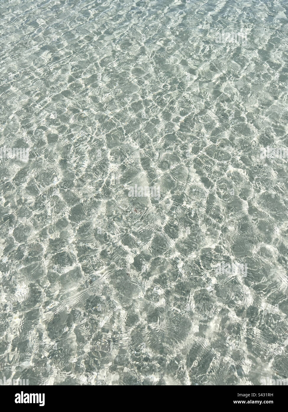 Acque limpide nel Golfo del Messico, Pass-a-Grille, Florida Foto Stock