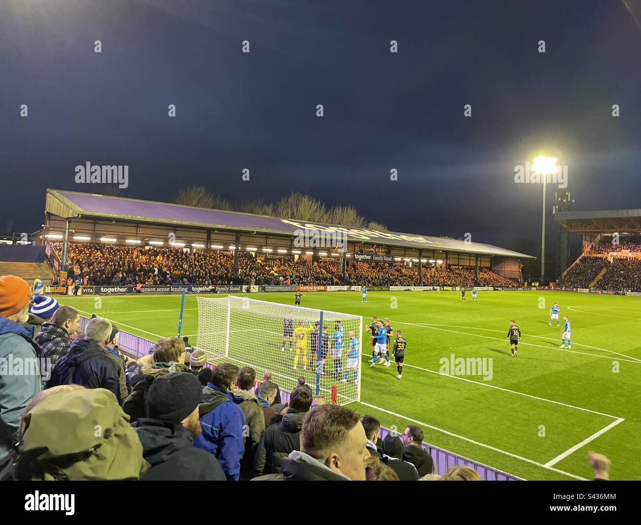 Aeroporto di Stockport County vs Salford City, 31.03.23 Foto Stock