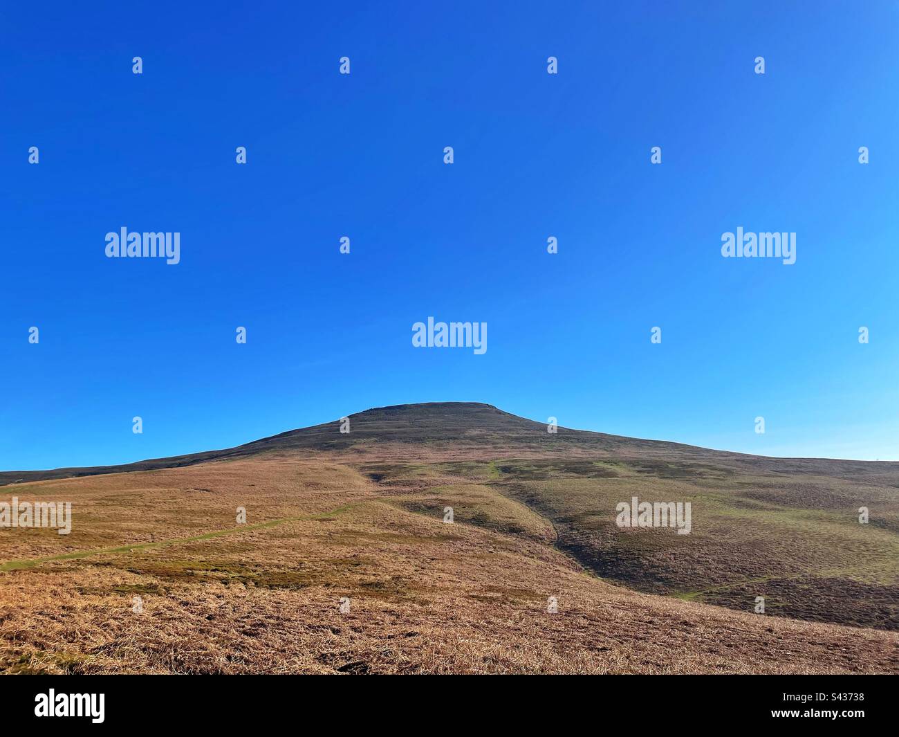Pan di zucchero, Brecon Beacons, Abergavenny, Galles. - Immagine stock catturata con smartphone