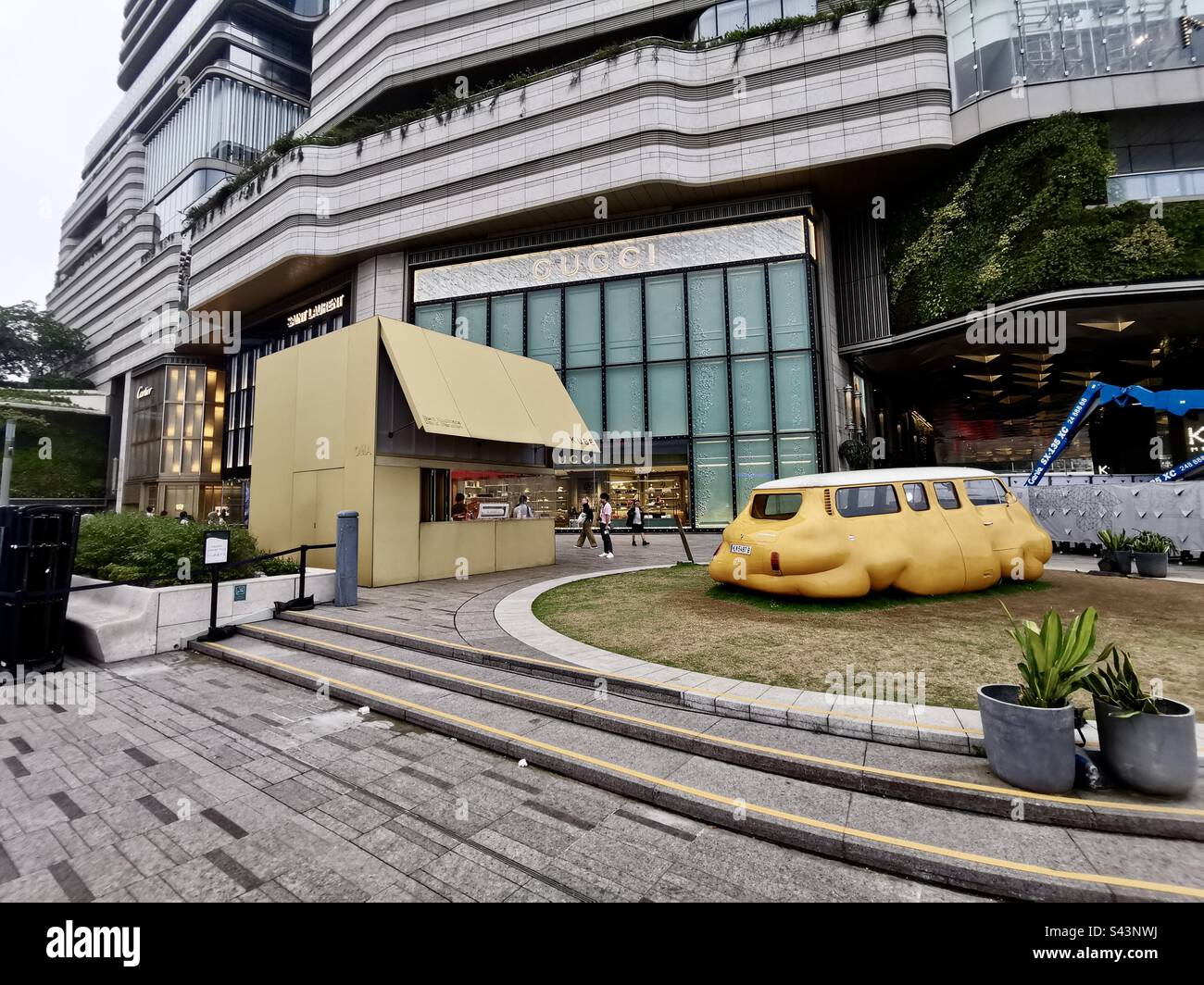 Il KUBE al K11 MUSEA, lungomare, TST, Kowloon, Hong Kong. Foto Stock