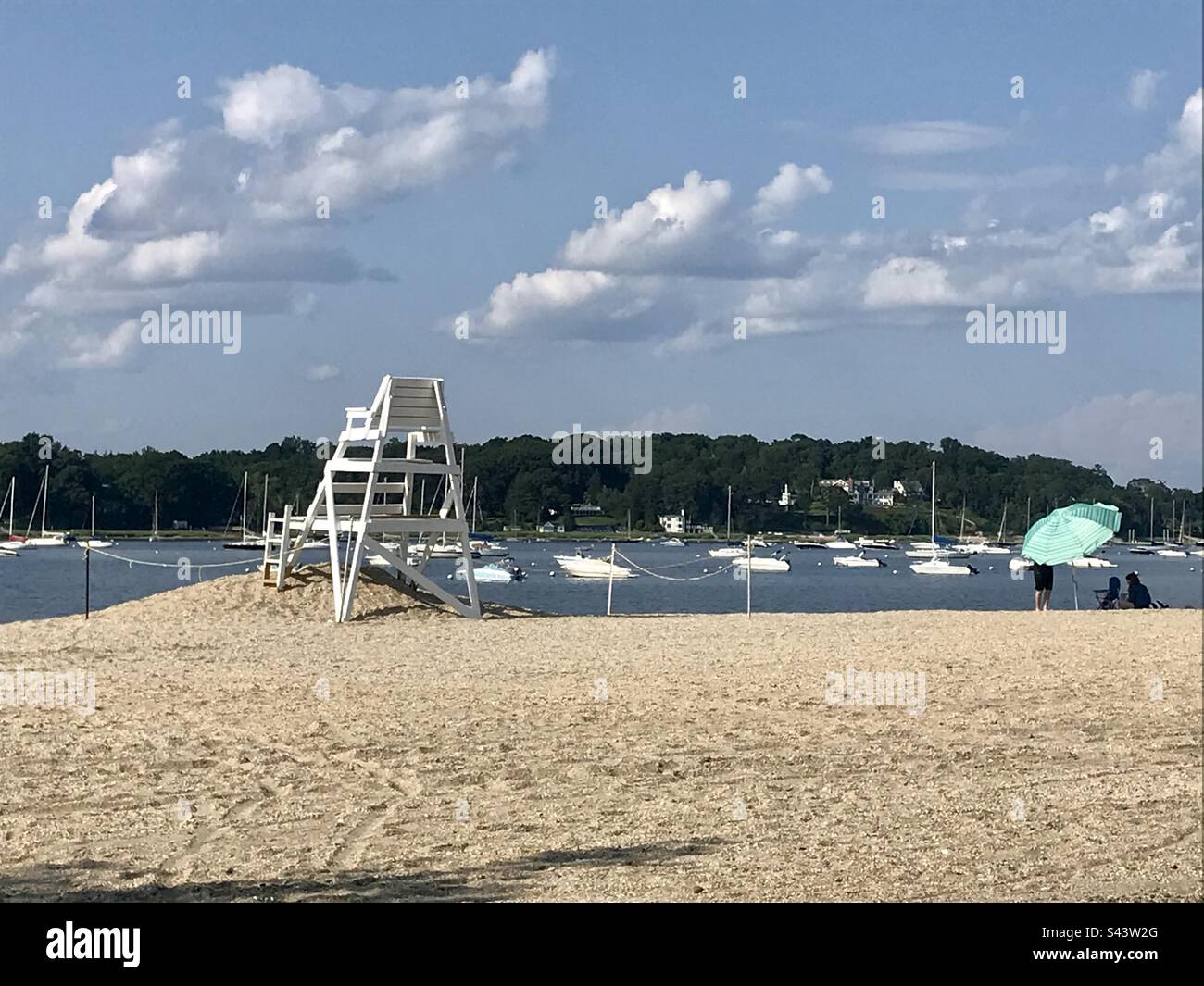 Oyster Bay Beach, Long Island, New York - Immagine stock catturata con smartphone