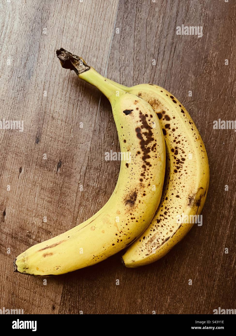 Banane stramature Foto Stock
