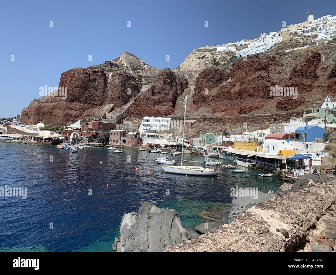 Ammoudi Bay, Santorini Foto Stock